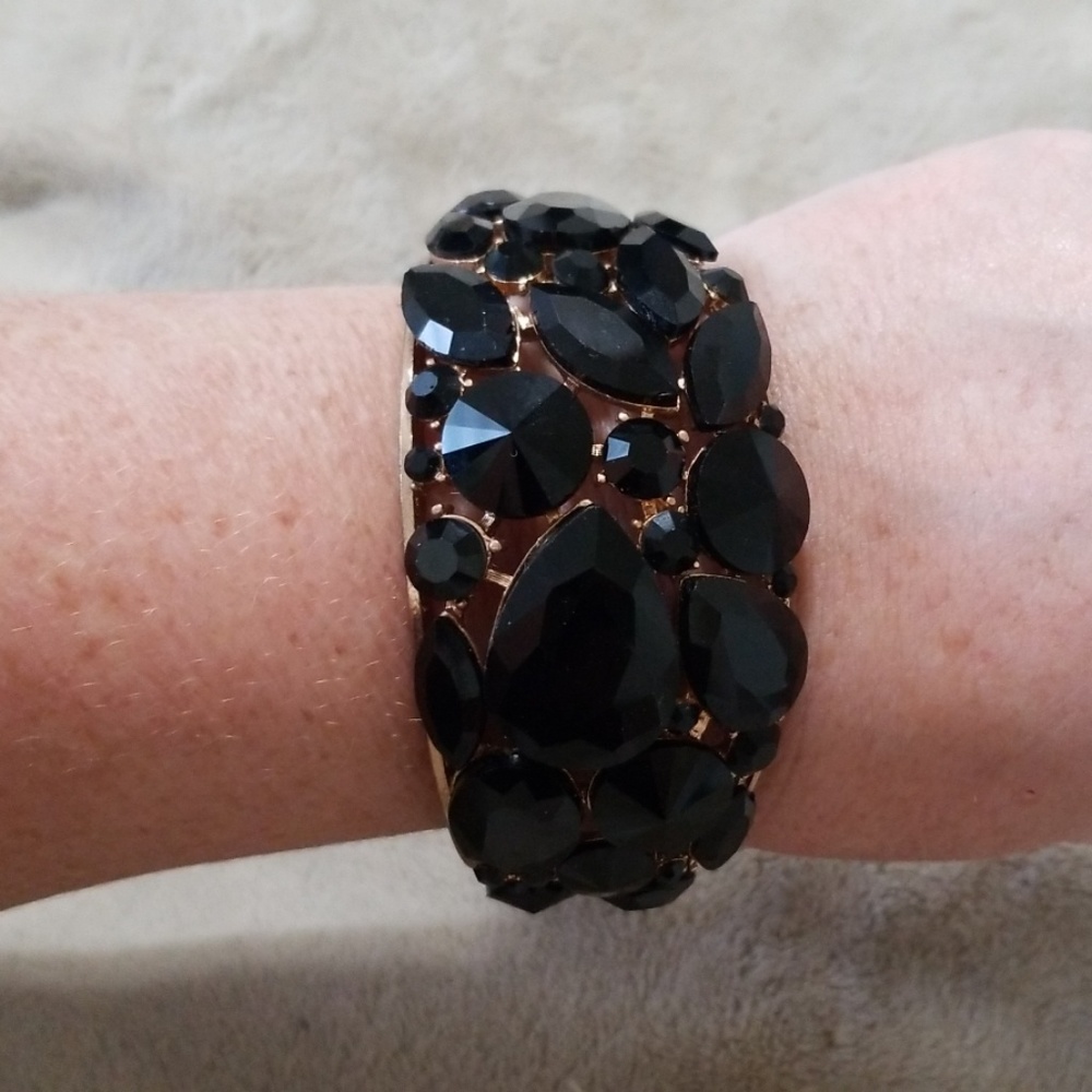 Black cuff bracelet